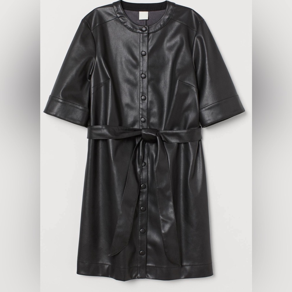 Almost New H&M Faux Leather Dress size s – Perfect Condition!
